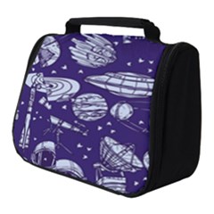 Space Sketch Seamless Pattern Full Print Travel Pouch (small) by Vaneshart