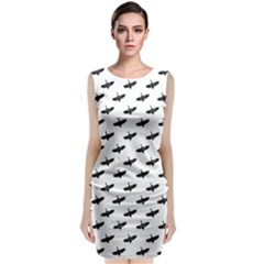 Freedom Concept Graphic Silhouette Pattern Classic Sleeveless Midi Dress by dflcprintsclothing