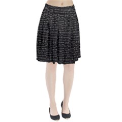 Math Equations Formulas Pattern Pleated Skirt by Vaneshart