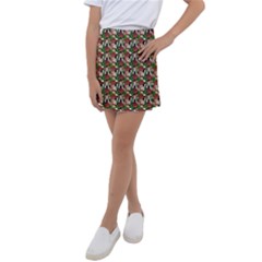 Swimmer 20s Green Kids  Tennis Skirt by snowwhitegirl