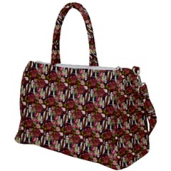 Swimmer 20s Burgundy Duffel Travel Bag by snowwhitegirl