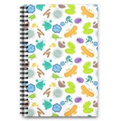 Bacteria Virus Seamless Pattern 5 5  X 8 5  Notebook by Vaneshart