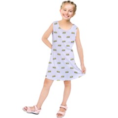 Ant Sketchy Comic Style Motif Pattern Kids  Tunic Dress by dflcprintsclothing