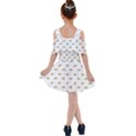 Ant Sketchy Comic Style Motif Pattern Kids  Shoulder Cutout Chiffon Dress View2