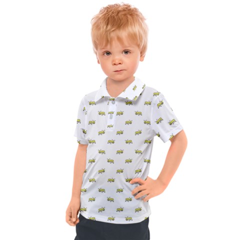 Ant Sketchy Comic Style Motif Pattern Kids  Polo Tee by dflcprintsclothing