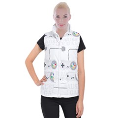 Ipaused2 Women s Button Up Vest by ChezDeesTees