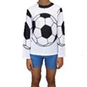 Soccer Lovers Gift Kids  Long Sleeve Swimwear View1