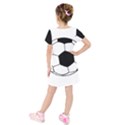 Soccer Lovers Gift Kids  Short Sleeve Velvet Dress View2