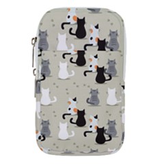 Cute Cat Seamless Pattern Waist Pouch (large) by Vaneshart