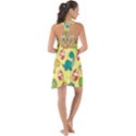 Seamless pattern with cute dinosaurs character Show Some Back Chiffon Dress View2