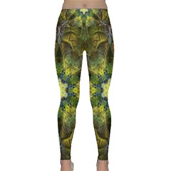 Fractal Fantasy Design Background Lightweight Velour Classic Yoga Leggings by Vaneshart