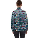 Kawaiicollagepattern2 Women s High Neck Windbreaker View2