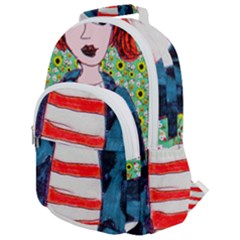 Fiola Wall Rounded Multi Pocket Backpack by snowwhitegirl