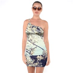 Plum Blossoms One Soulder Bodycon Dress by okhismakingart