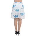 Seamless pattern with cute sharks hearts Chiffon Wrap Front Skirt View2