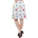 Cute cartoon robots seamless pattern Fishtail Chiffon Skirt View2