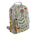 Seamless pattern with various flowers leaves folk motif Flap Pocket Backpack (Small) View2