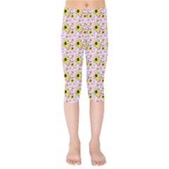 Hawaii Ghost Lilac Kids  Capri Leggings  by snowwhitegirl