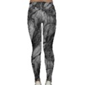 Black And White Rocky Texture Pattern Classic Yoga Leggings View2