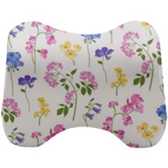 Botanical Flowers Head Support Cushion by Dushan