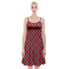 Scottish And Celtic Pattern - Braveheard Is Proud Of You Spaghetti Strap Velvet Dress by DinzDas