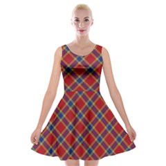 Scottish And Celtic Pattern - Braveheard Is Proud Of You Velvet Skater Dress by DinzDas