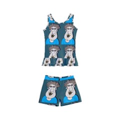 Village Dude - Hillbilly And Redneck - Trailer Park Boys Kids  Boyleg Swimsuit by DinzDas