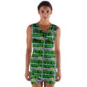 Game Over Karate And Gaming - Pixel Martial Arts Wrap Front Bodycon Dress View1