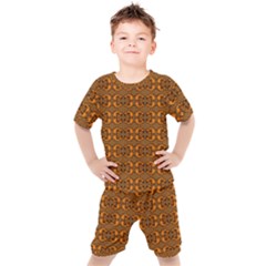 Inka Cultur Animal - Animals And Occult Religion Kids  Tee And Shorts Set by DinzDas