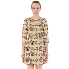 Inka Cultur Animal - Animals And Occult Religion Smock Dress by DinzDas