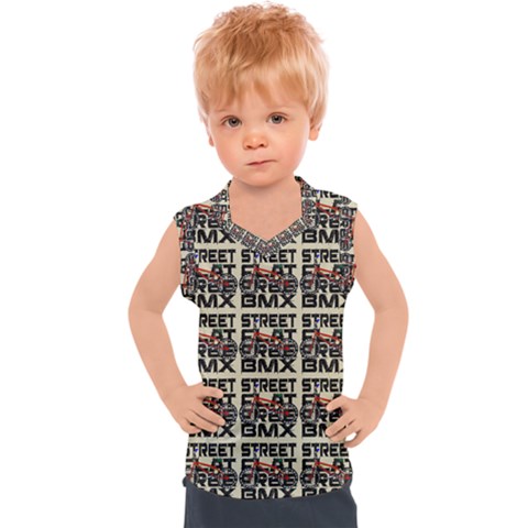 Bmx And Street Style - Urban Cycling Culture Kids  Sport Tank Top by DinzDas