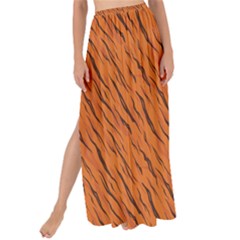 Animal Skin - Lion And Orange Skinnes Animals - Savannah And Africa Maxi Chiffon Tie-up Sarong by DinzDas