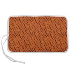 Animal Skin - Lion And Orange Skinnes Animals - Savannah And Africa Pen Storage Case (m) by DinzDas