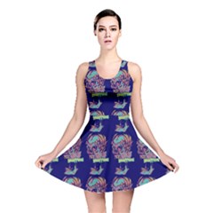 Jaw Dropping Horror Hippie Skull Reversible Skater Dress by DinzDas