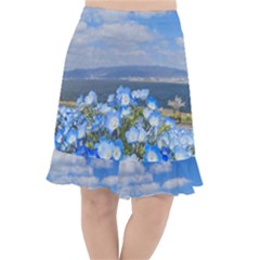 Floral Nature Fishtail Chiffon Skirt by Sparkle