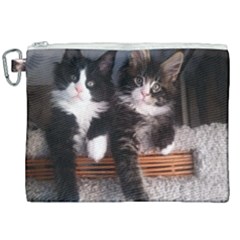 Cats Brothers Canvas Cosmetic Bag (xxl) by Sparkle