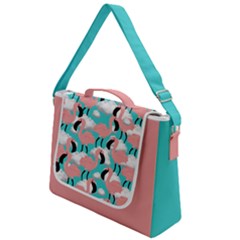 Flamingo1 Box Up Messenger Bag by walala