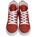 Peach Purple Daisy Flower Red Men s Hi-Top Skate Sneakers View1