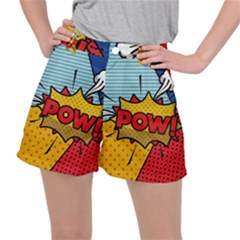 Pow Word Pop Art Style Expression Vector Ripstop Shorts by Amaryn4rt