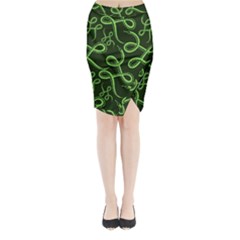 Snakes Seamless Pattern Midi Wrap Pencil Skirt by Amaryn4rt