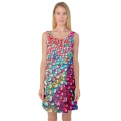 Rainbow Support Group  Sleeveless Satin Nightdress by ScottFreeArt