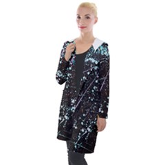 Abstract Colorful Texture Hooded Pocket Cardigan by Amaryn4rt