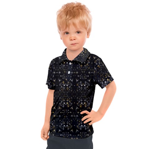 Fancy Ethnic Print Kids  Polo Tee by dflcprintsclothing