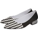 Black and White Zigzag Women s Low Heels View2