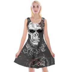 Monster Monkey From The Woods Reversible Velvet Sleeveless Dress by DinzDas