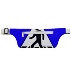 Cross Crossing Crosswalk Line Walk Active Waist Bag by HermanTelo