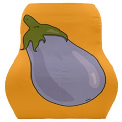 Eggplant Fresh Health Car Seat Back Cushion  by Mariart