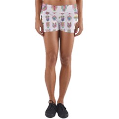 Female Reproductive System  Yoga Shorts by ArtByAng