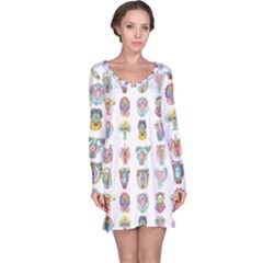 Female Reproductive System  Long Sleeve Nightdress by ArtByAng