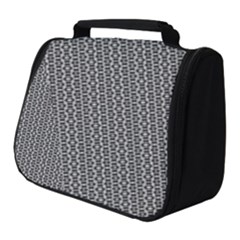 Black And White Triangles Full Print Travel Pouch (small) by Sparkle